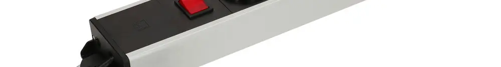 Presa multipla MH POWER LINE 10A interruttore 5×T13 1.5m grigio-nero 2×magnete 