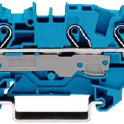 Morsetto di passaggio WAGO Top Job-S 6mm² 3L blu serie 2006 