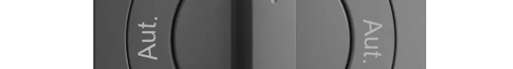 Frontset Aut.-Hand-Aut.-Hand EDIZIOdue 60×60mm dunkelgrau 