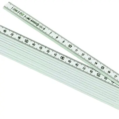 Mètre pliant Solido en matière synthétique 10 sections 16mm×2m blanc 