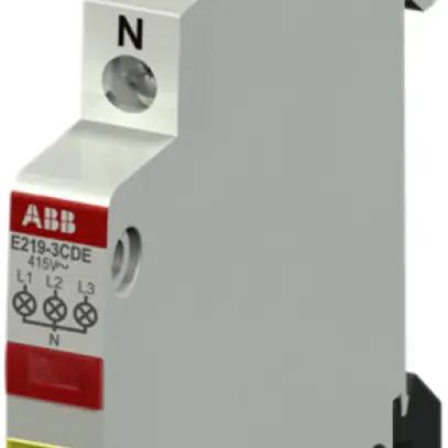 Avvisatore luminoso AMD ABB LED rosso/giallo/verde, 415/230VAC, E219-3CDE 