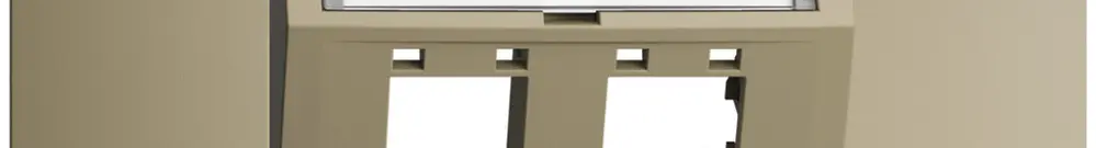 Kit montaggio INC EDIZIOdue BKE, con cappa di uscita obliqua, per 2×RJ45, sand 