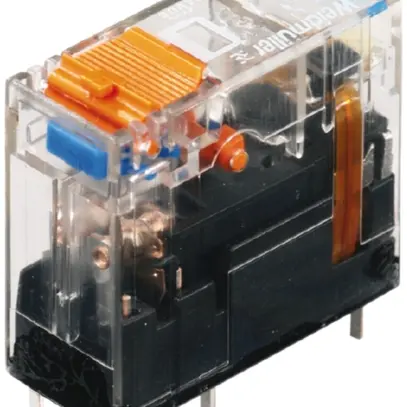Relais RIDERSERIES RCI 230VAC LED rot 2W mit Prüftaste 240VAC 8A Raster 5mm 