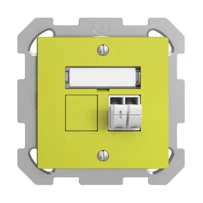 Presa audio INC Push Type EDIZIOdue FM, 1×, kit di dicitura, lemon 