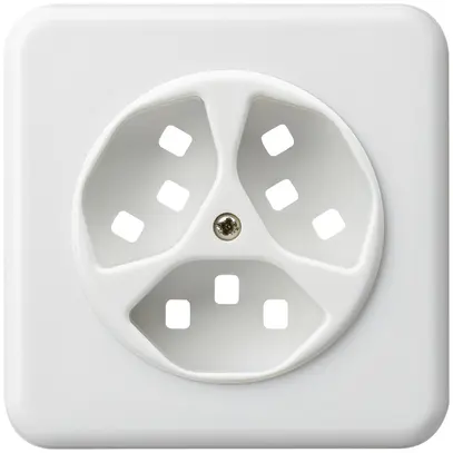 Kit frontale INC per presa Hager basico 3×tipo 23 G bianco 