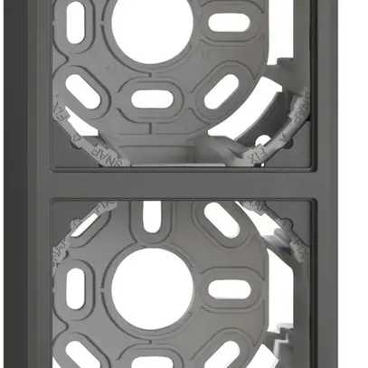 En-tête AP EDIZIO.liv SNAPFIX® 2×1 pour combinaisons au choix gris foncé 