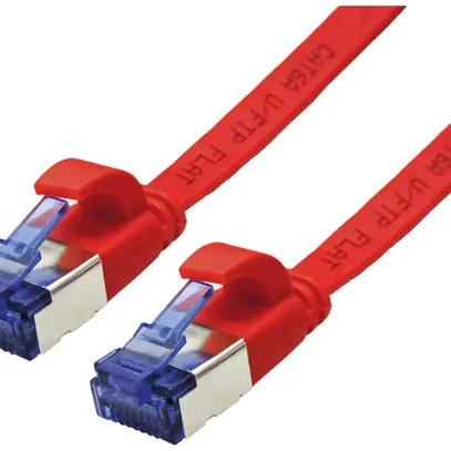 Câble patch RJ45 VALUE cat.6A U/FTP AWG32 PVC plat rouge 3m 