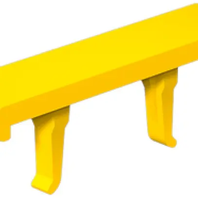 Marcatore di morsetto Weidmüller WAD 12 MC B GE/SW 36.2×11.9mm PA66 giallo 