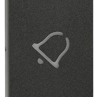 Cache de touche Living Now 1 module illuminable avec symbole sonnerie noir 