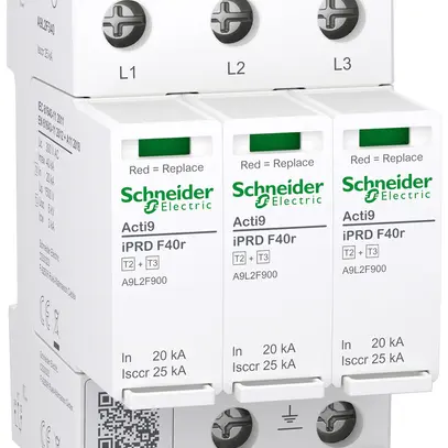 Parasurtension Acti9 iPRD F40r type 2+3 TN-C 3P 240V 3UM 
