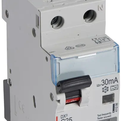 Disjoncteur différentiel Legrand DX3standard 1LN C 25A 10kA 30mA type A 