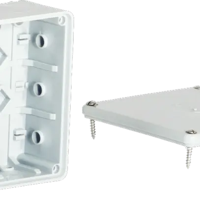 Boîte de dérivation AGRO 100×100mm vide IP54 gris clair 