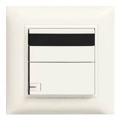 Poussoir ENC ZEP IR-imp/minut. 1c/1t station princ.EDIZIOdue blanc 