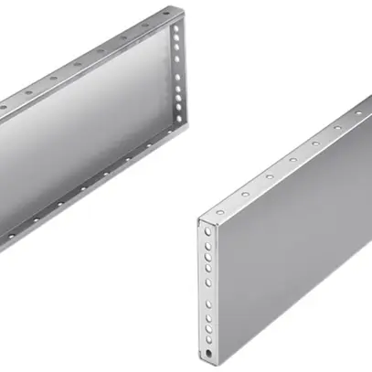 Copertura zoccolo Rittal TS 8702.050 500×200mm set later.acciaio affinato 