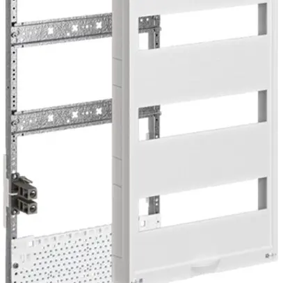 Travée Media Hager pour armoire distribution ENC 7 rangées, 4 rangées modulaires 