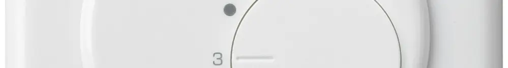UP-Frontset basico weiss für Raumthermostat ohne Schalter 
