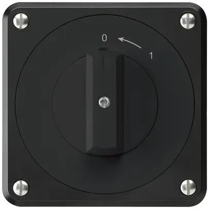 Contatto rotativo INC robusto IP55 nero 2P per combinazione 