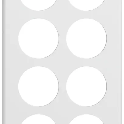 Piastra di copertura INC STANDARDdue SNAPFIX® 4×2/2×4 8×Ø50 150×270mm bi 
