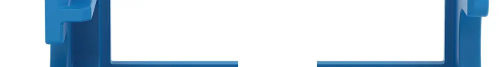 Befestigungsadapter WAGO o.Zugentlastung für 10×4mm² seitlich bl 