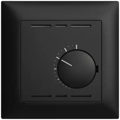 Kit frontale EDIZIOdue nero 88×88mm per termost.ambiente 