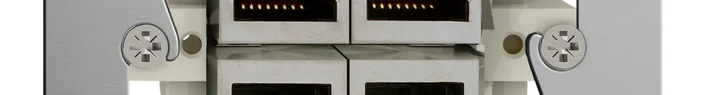 Einsatz zu Anschlussdose 4×RJ45/s 4P getr.FH ITplus 