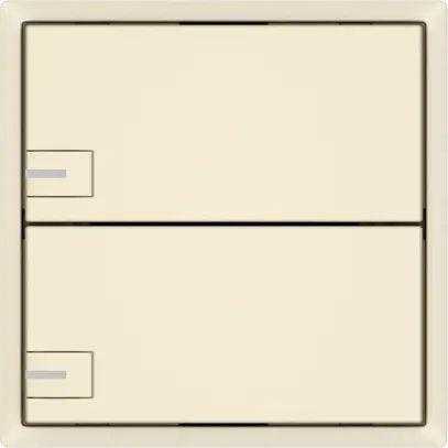 Pulsante universale EDIZIO.liv UNI SNAPFIX® 12…48V c.LED blu 2× com.1T cr 