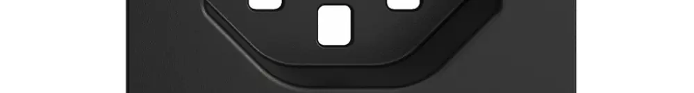 Placca frontale EDIZIOdue T23 nero 60×60mm con lente 