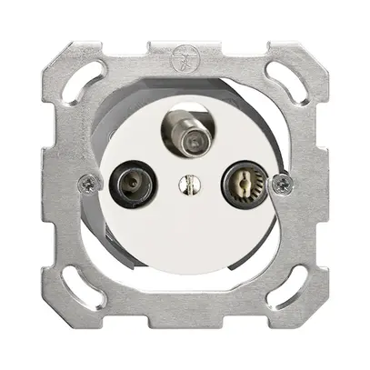 Prise d'antenne ENC SAT/TV/R DB53 FH blanc avec SAT-F 
