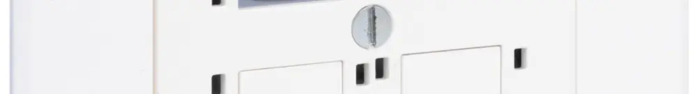 UP-Montageset R&M gerade für 4×RJ45 Kat.6A 96×96mm weiss 