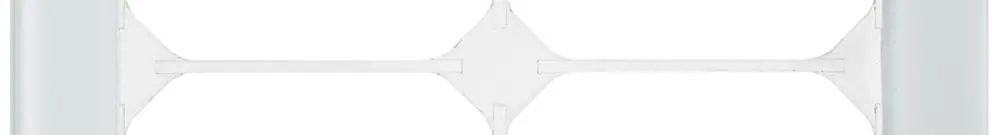 Abdeckrahmen KAL.art 2×2 154×154mm Glas weiss 