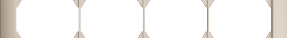 UP-Kopfzeile EDIZIOdue 1×4 crema 