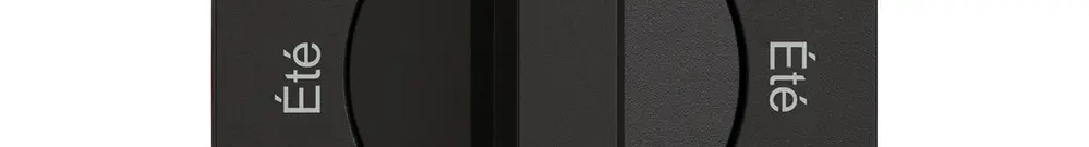 Montageset EDIZIO.liv SNAPFIX® f.Drehschalter m.Griff Été-Hiver-Été-Hiver sz 