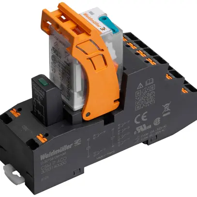 Relè WM CRMKIT P 24VDC 2CO L/D/PB 2CO 12A AgNi LED raccordo a innesto RT I 