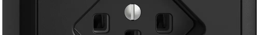 Prise AP EDIZIOdue T23 FI 30mA noir 