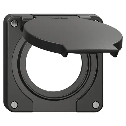 Coperchio con coperchio ribaltabile NEVO Ø53mm IP21 ne (guarn.ne) 