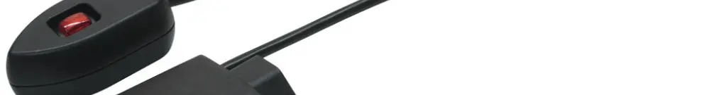 Spina intermedia MOUSE KABEL T12/T13 con interruttore 2m nero 