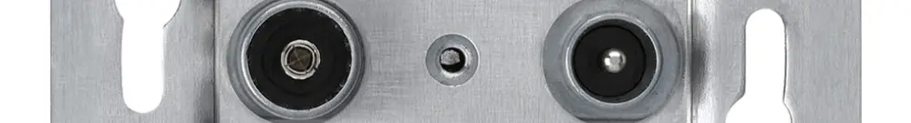 Inserto per presa R/TV/SAT Hager con piastra di fissaggio 