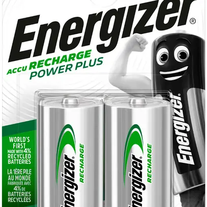 Accu NiMH Energizer Power Plus HR14/C 1.2V, 2.5Ah, 2pièces 