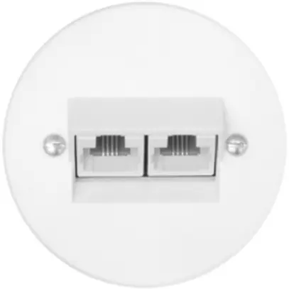 Scatola di raccordo INC FH 2×RJ45 bianco 