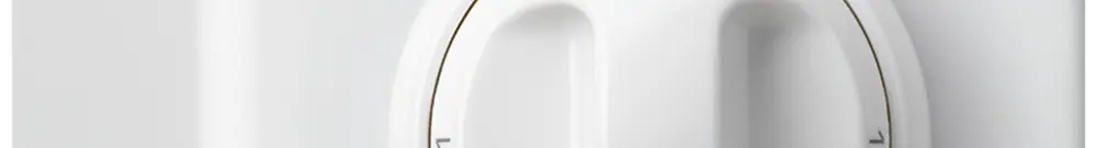 Interruttore rotativo AP basico 2/1L 0-A-0-M bianco con manopola 