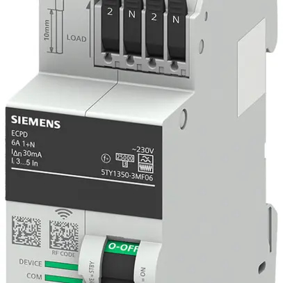 Appareil de protection électronique SENTRON ECPD 1LN 6A 30mA type F 75kA RF 