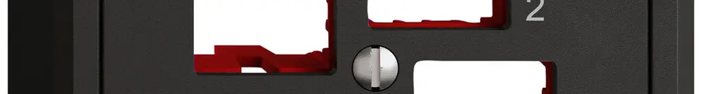 AP-Montageset EDIZIO.liv EASYNET S-One SNAPFIX® gerade 4×RJ45 sz 