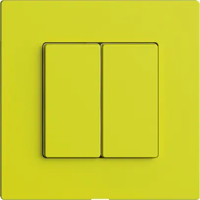 Interruttore 2K/2T Edue Wiser lemon 