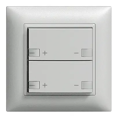 Variateur ENC ZEP 2c/2t stat c/sec.LED EDIZIOdue silver 