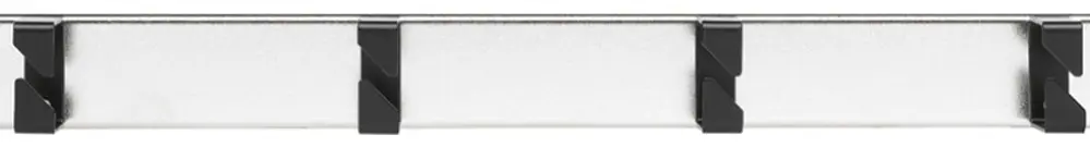 Pannello guida cavi 19" Hager HMS 1UA 4 staffe accaio nichelato 