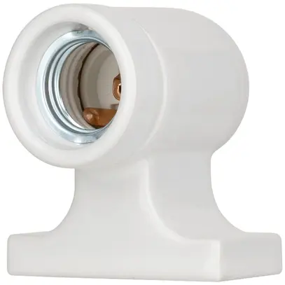 Portalampada Elektrogros portalampada angolare E27 250V 4A 73×78mm porcellana bi 