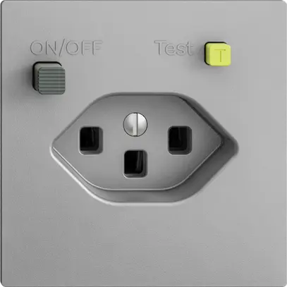 Prise ENC EDIZIOdue T23 FI 30mA F, silver 