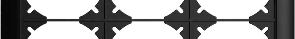 UP-Kopfzeile EDIZIOdue SNAPFIX® 2×3 horizontal 208×148mm schwarz 