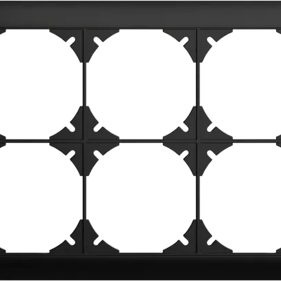 UP-Kopfzeile EDIZIOdue SNAPFIX® 2×3 horizontal 208×148mm schwarz 