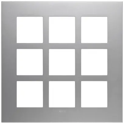 UP-Kopfzeile Legrand Arteor 3×3 horizontal und vertikal 213×213mm Soft Alu 